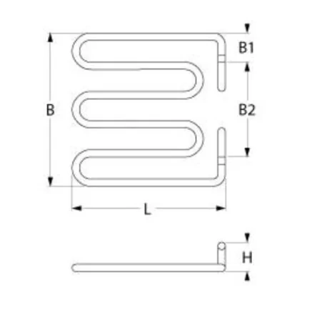 resistencia 850W 240V L 200mm An 215mm H 26mm...