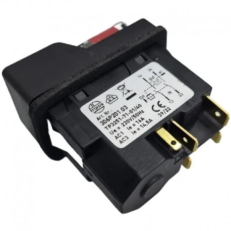 bouton poussoir 45x22mm 5 connexions Tripus...