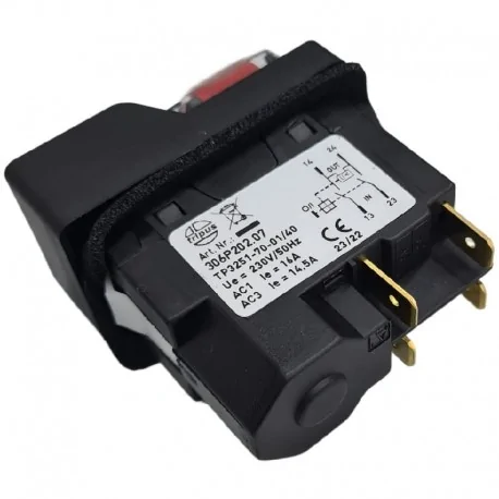 push button switch 45x22mm 4 connections Tripus...