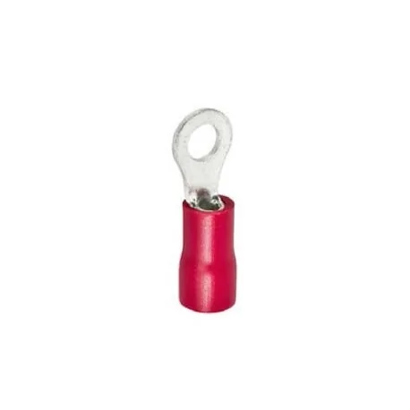ring terminal size M5 ø5.3mm 0.5-1.5mm² Qty 100 pcs insulation PVC Cu gal Sn red