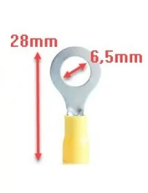 Ring cable terminal size M6...