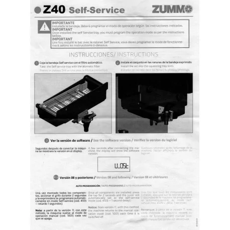 Complete Tray Self Service VT Juicer Zummo Z40...