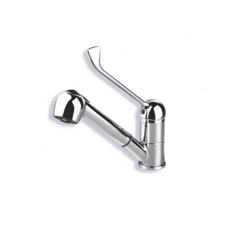 Mixer tap with pull-out spray