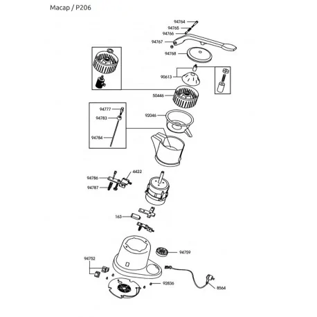 Pvc Juice Collector Ø245x180mm Macap P206...