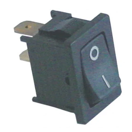 Interrupteur à bascule dimensions de montage 19x13mm noir 1NO 250V 10A