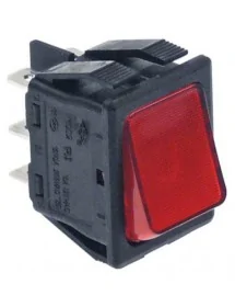 Rocker switch 30x22mm red...