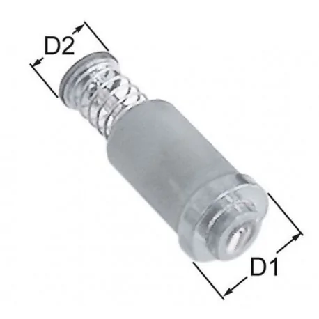Bouchon magnétique Standard L 39mm D1 ø 15,4mm D2 ø 11mm adaptable à PEL20-21/JUNKERS/EGA 101060 9716