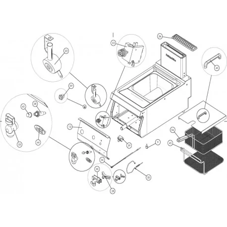 Fryer burner Ozti 6267.00020.22 100mm
