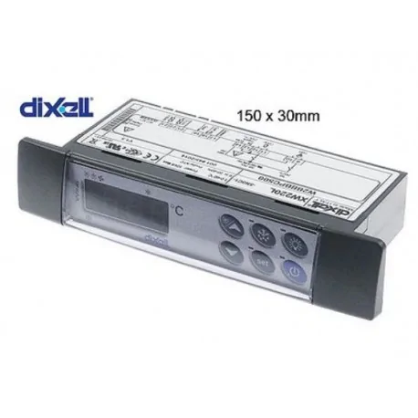 Régulateur électronique DIXELL XW220L-5N0C1 dimensions de montage 150x30mm