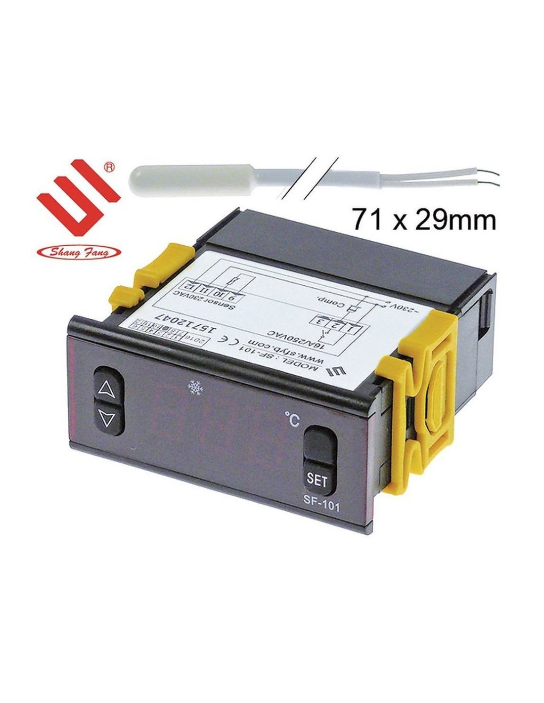 1PCS NEW Shangfang SF-101(10A) Digital Display Temperature Controller Thermostat