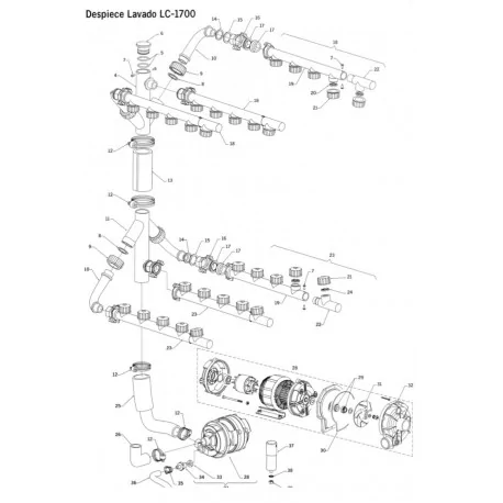 Manchon Coudé Caoutchouc Ø50x50x5mm White Line...