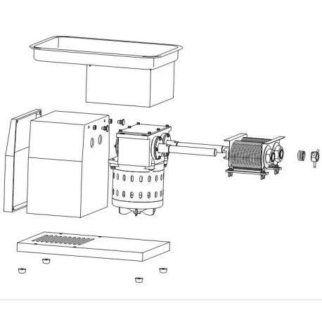Rear Panel SL-48 Fresh Meat Grinder