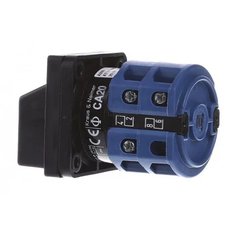 Rotary changeover switch 2 0-1 3 poles 25A CA20...