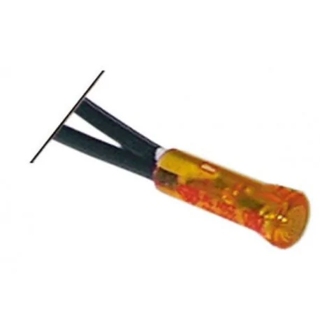Lámpara de señalización ø 6mm 230V amarillo longitud del cable 400mm