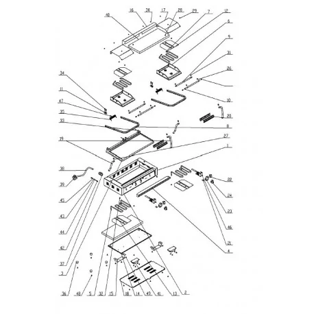 Grille Arbre Bride 14x14x34mm Ø6.5mm