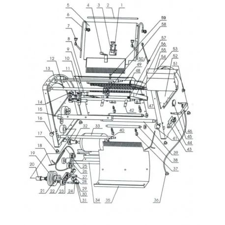 Bouton prisonnier M8 L20mm Trancheuse à pain MQ-32