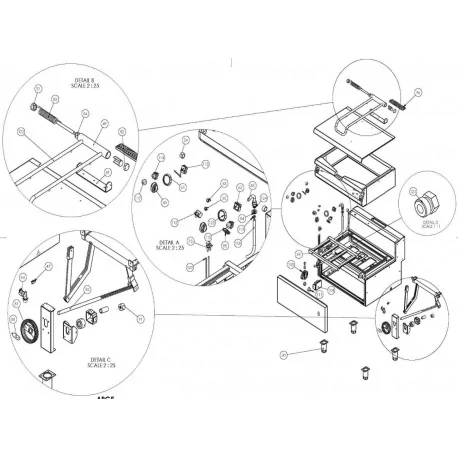 Stainless tube burner 6 arms Oztiryakiler...