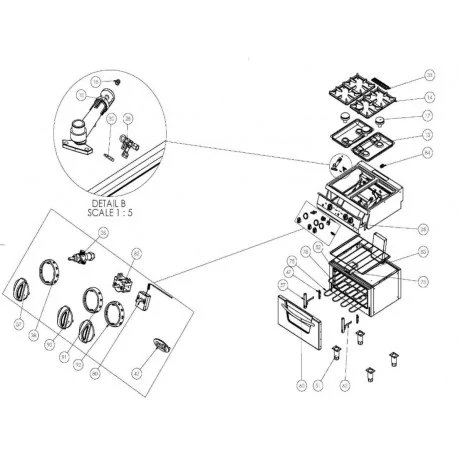 Rejilla chimenea Ozti 6260.00058.96 70x290mm