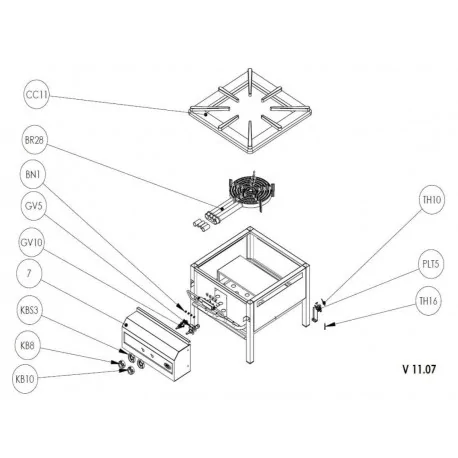 Oztiryakiler Stove Burner 4 Tubes 051309...