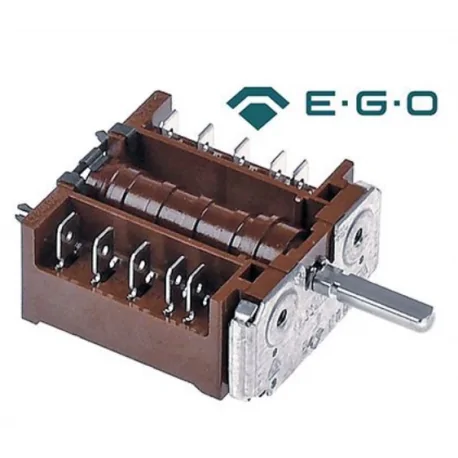 Operation switch 2 operating positions 4NO switching sequence 0-1 16A shaft ø 6x4,6mm EGO, Fagor X163007