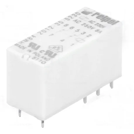 Relais Relpol pour circuit imprimé AC220V AC250V 8A RM84-2012-35-5230