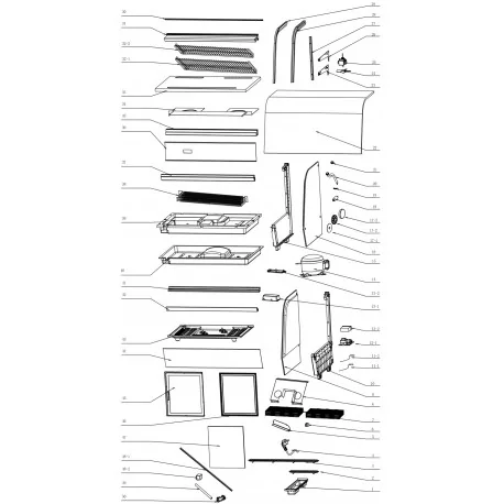 Curved Glass Showcase RTW-160L 1.1.E.E02.01.49...