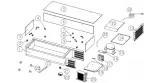 Glass VRX-2000 display case 190x1995x8mm Exploded view number 6