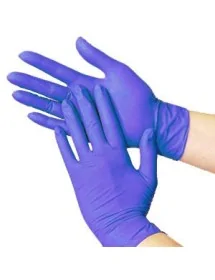 Jetables gants en plastique
