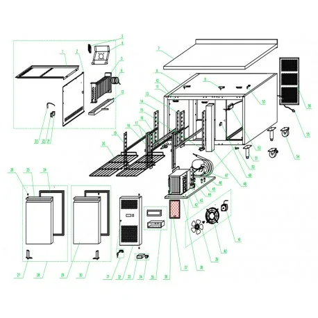 Shelf Grid 330x530mm Laminated Gray GN2200TN...