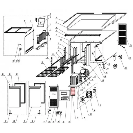 Soporte izquierdo Estante L650 Angulo 19x29mm...