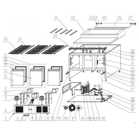 Kit Guide Etagère L548 Angle 14x20mm Inox S903...
