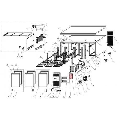 Evaporateur Table de refroidissement GN3200TN...