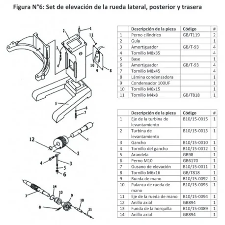 Traction spiral Mixer B10Cr CT-B10L Exploded...