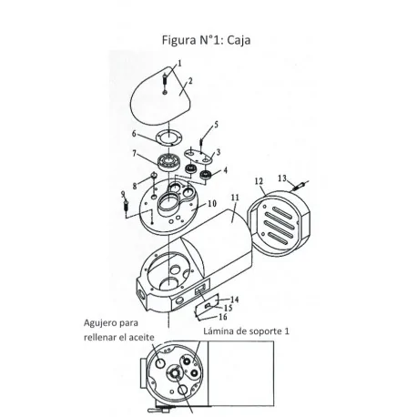 Eje Mezclador Amasadora CT-B20L B20Cr L180mm...