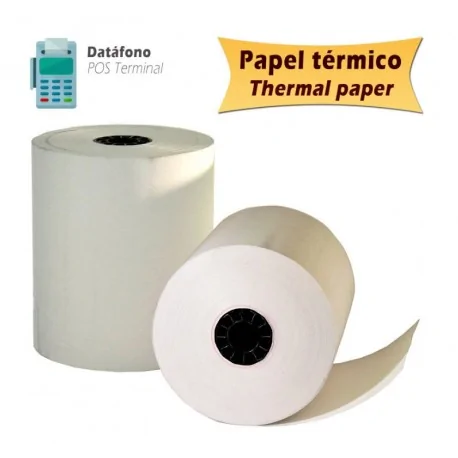 Rouleaux de papier thermique 57x35 mm (10 unités)