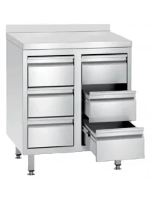 Mesa cajonera 6 cajones