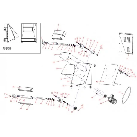 Plastic front cover Pizza Sheeter PM-40...