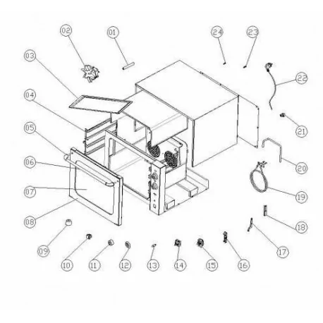 Manilla tirador Horno YXD-8A