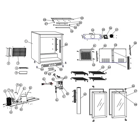 Soporte Bisagra izquierda Kit Armario RB-220H...