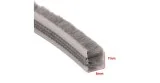 Junta cepillo para puertas ventanas 6x7mm x 1 metro