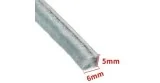 Junta cepillo para puertas ventanas 5x6mm precio de 1 metros