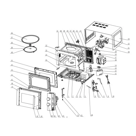 Microwave filter electronic board DMD70...