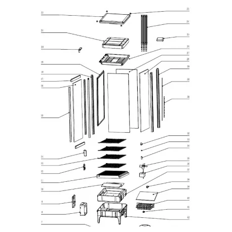Black display door handle RT-98L 1.1.C.C12.14...