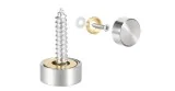 Stainless steel trim screw cap 4 pieces