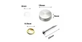 Stainless steel trim screw cap 4 pieces