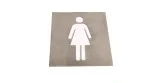copy of Men's bathroom sign stainless steel plate 120x120x1mm