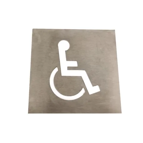 copy of Men's bathroom sign stainless steel plate 120x120x1mm
