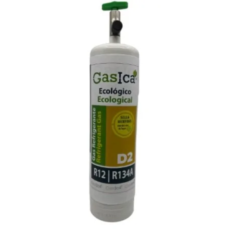 Gas Refrigerante Gasica PRO-D2 400gr Gas ecológico R12 - R134a