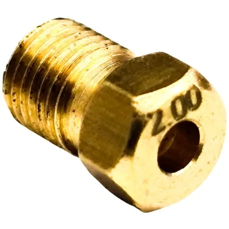 injecteur Filetage M4,5x0,5 Trou 2,00mm Taille de clé 5mm L7,5mm