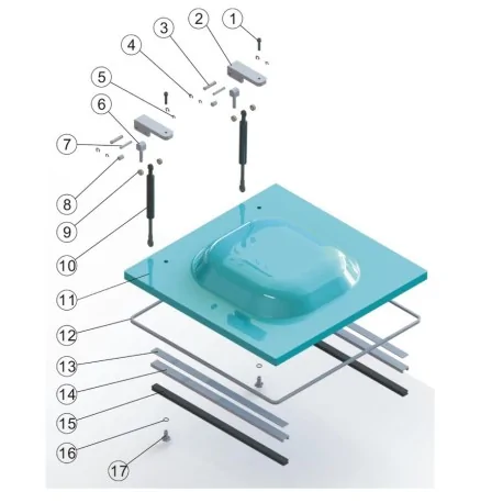 Tornillo hembra bisagra envasadoras de vacío...